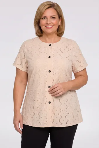 Bluză bleumarin cu nasturi decorativi