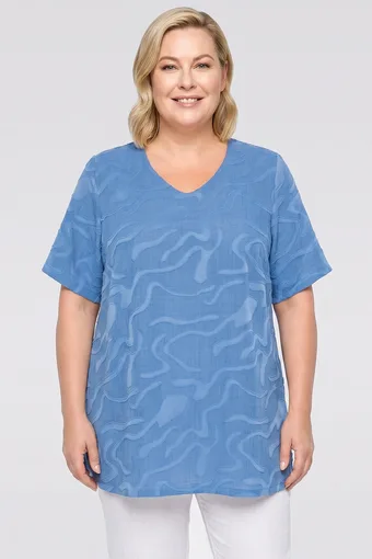 copie a Tunică cu model violet închis