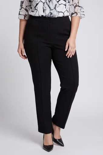 pantaloni eleganți negri cu pliuri
