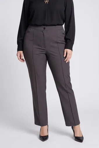pantaloni eleganți gri cu cute
