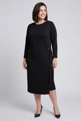 Rochie neagră cu legături